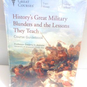 2015 Great Courses History's Great MILITARY BLUNDERS Lessons CD's & Guidebook